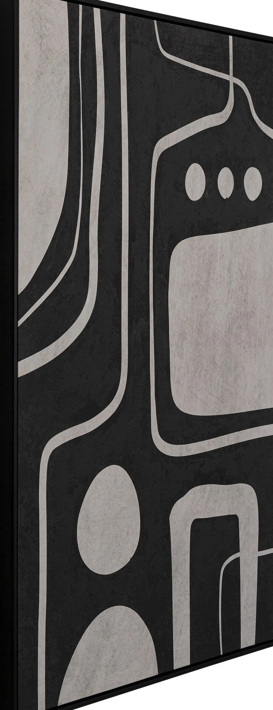 KARE Leinwandbild Artistic Blacky 70x110cm