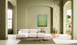 KARE Leinwandbild Flower Boat Grün Gelb 80x100cm