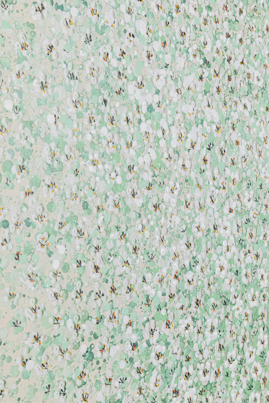 KARE Leinwandbild Flower Boat Beige Grün 120x160cm