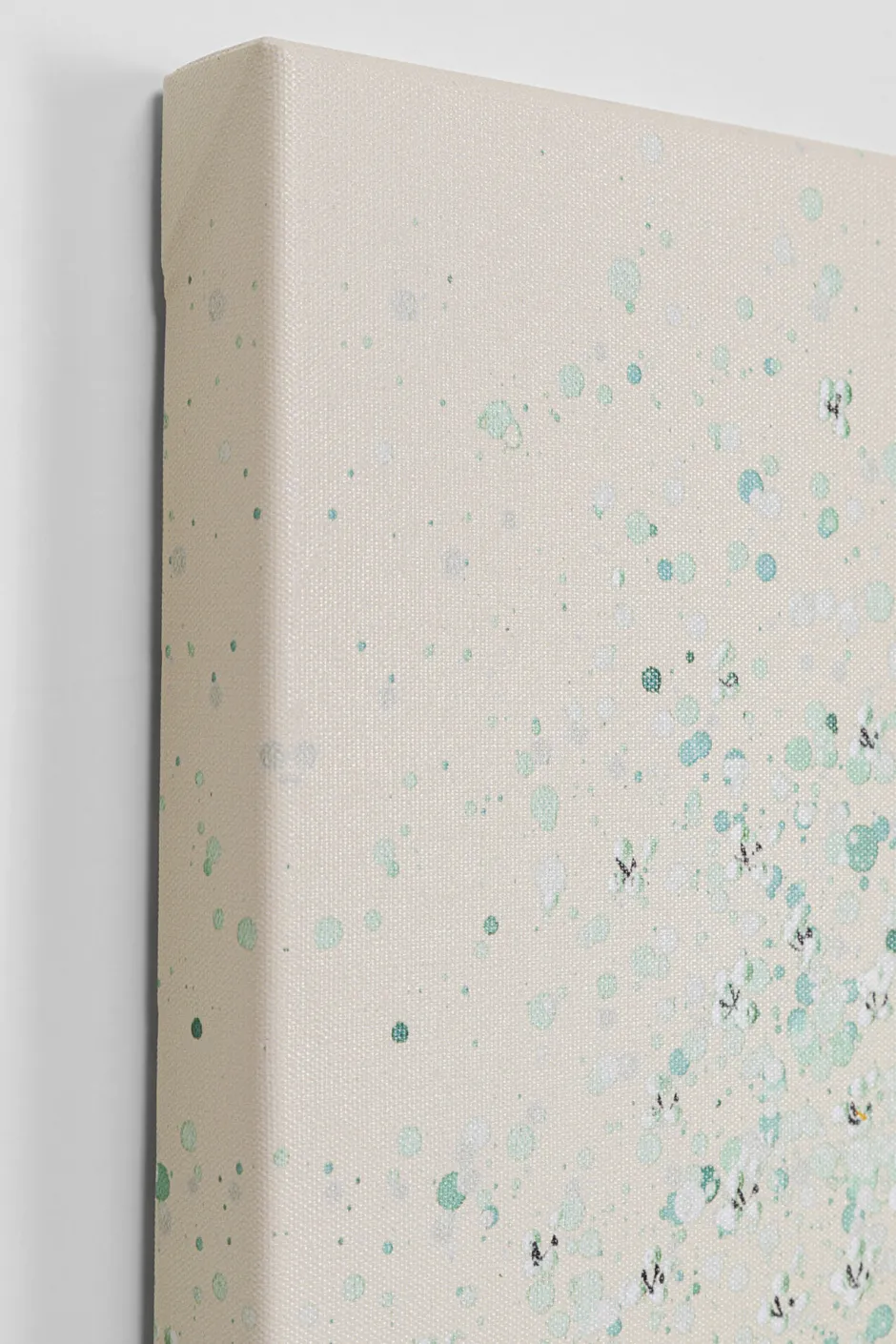 KARE Leinwandbild Flower Boat Beige Grün 80x100cm