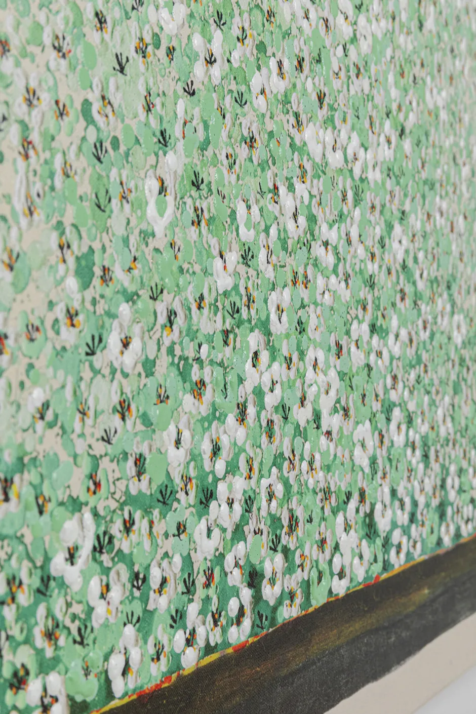 KARE Leinwandbild Flower Boat Beige Grün 80x100cm