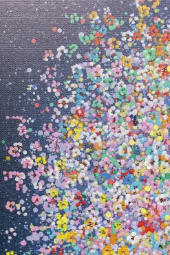 KARE Leinwandbild Flying Elephant At Night 120x160cm