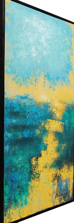 KARE Leinwandbild Jardin Blau 125x215cm