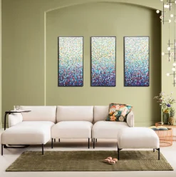 KARE Leinwandbild Konfetti (3/Set) 240x160cm