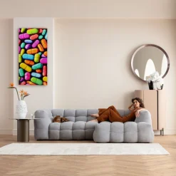 KARE Leinwandbild Pastilla Colore 70x140cm