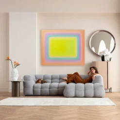 KARE Leinwandbild Tendency Gelb 120x160cm