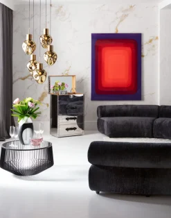 KARE Leinwandbild Tendency Rot 120x160cm