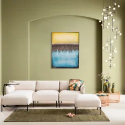 KARE Leinwandbild Vista Blau 90x120cm