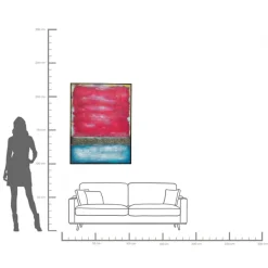 KARE Leinwandbild Vista Rot 90x120cm