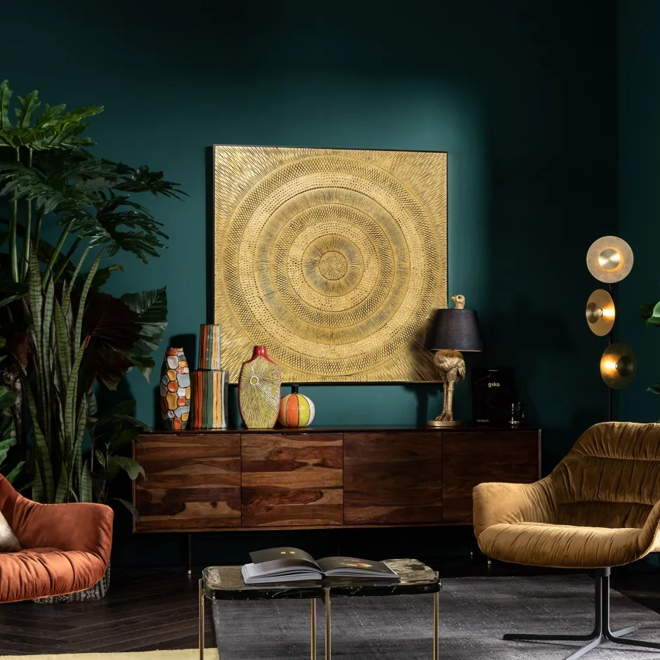 KARE Objektbild Art Circle Gold 120x120cm