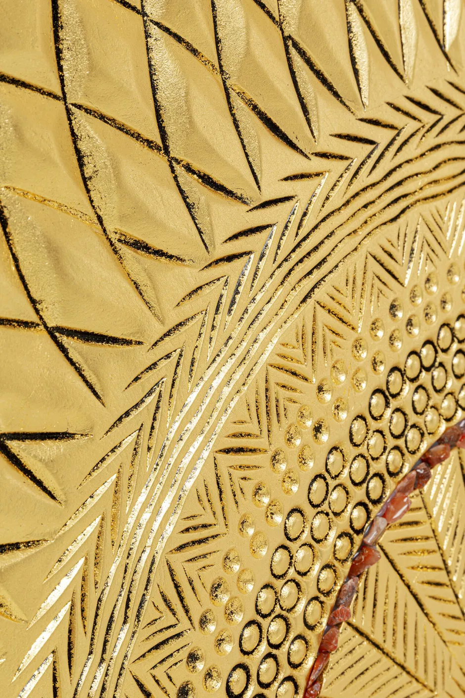 KARE Objektbild Art Geometric Circle Gold 120x120cm