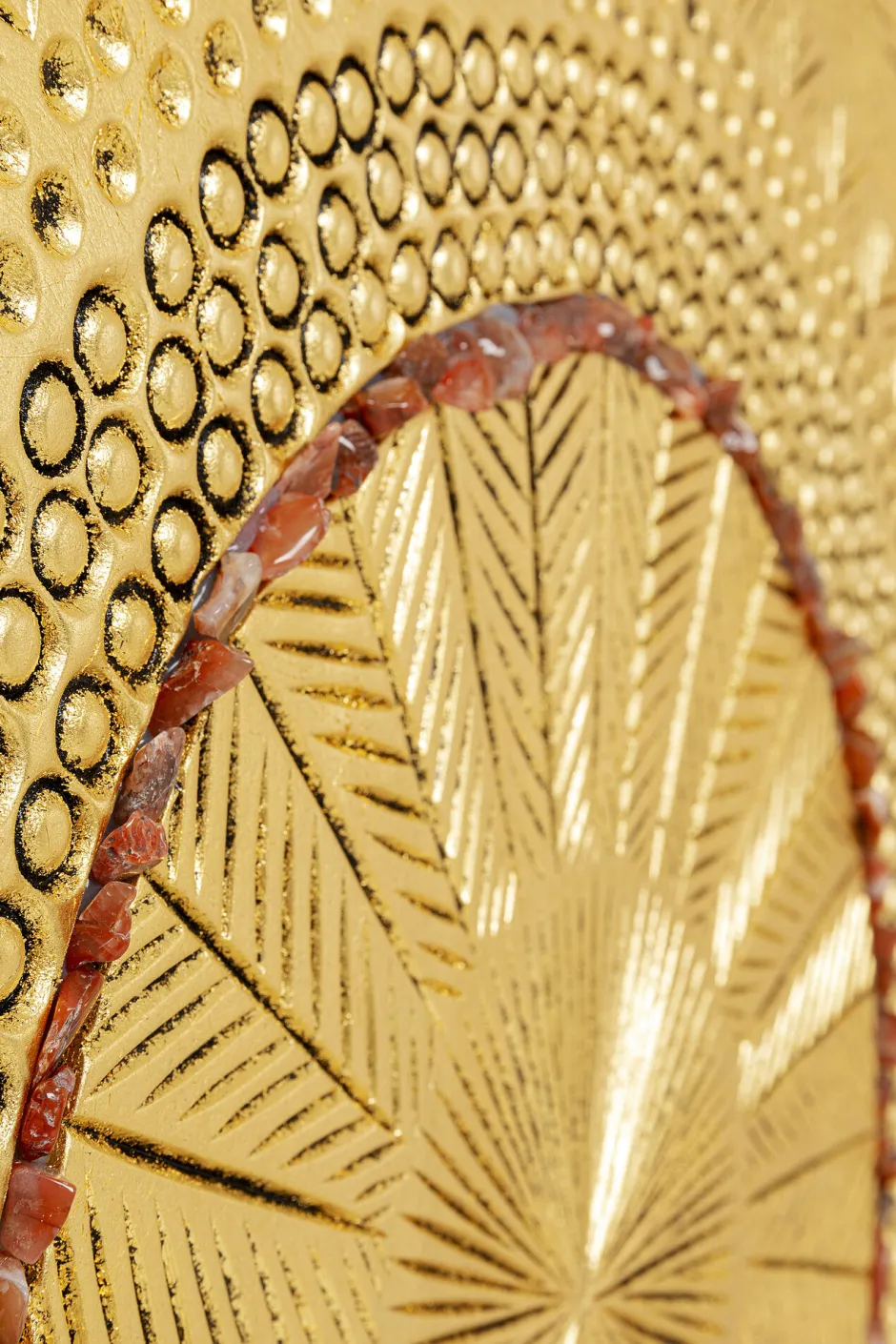 KARE Objektbild Art Geometric Circle Gold 120x120cm