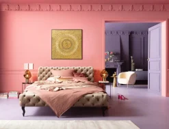 KARE Objektbild Art Geometric Circle Gold 120x120cm