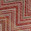 KARE Outdoor Teppich Zigzag Rot 230x330cm