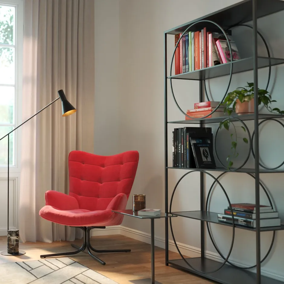 KARE Regal Circle Schwarz 100x200cm