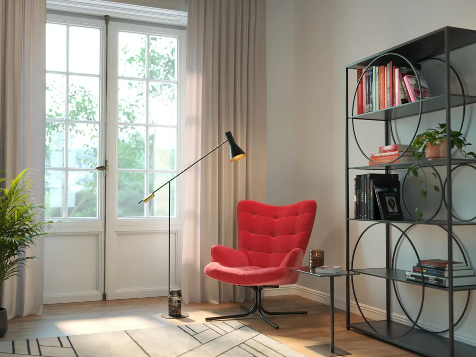 KARE Regal Circle Schwarz 100x200cm