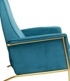 KARE Relaxsessel Lazy Velvet Blau