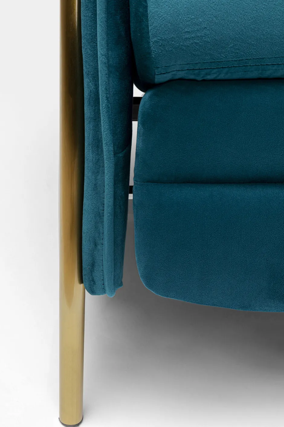 KARE Relaxsessel Lazy Velvet Blau