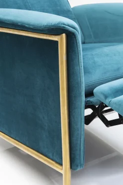 KARE Relaxsessel Lazy Velvet Blau