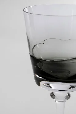 KARE Rotweinglas Mimi Grey 21cm