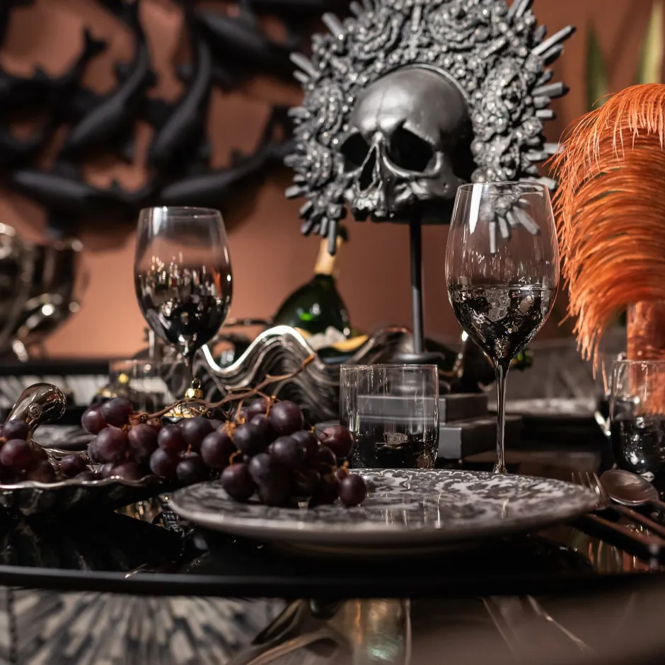 KARE Rotweinglas Night Sky