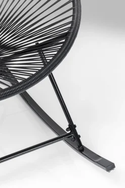 KARE Schaukelstuhl Acapulco Mono Schwarz