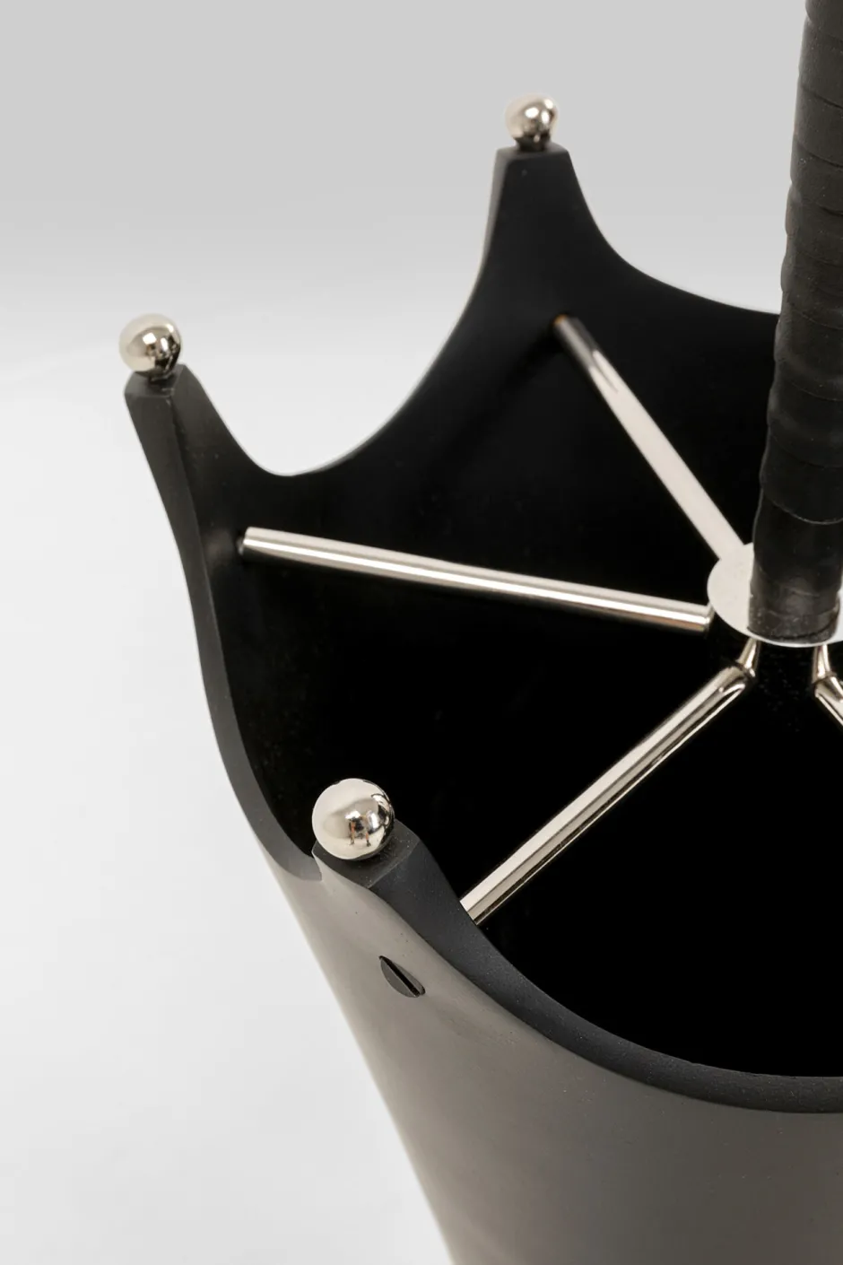 KARE Schirmständer Pioggia Schwarz 66cm