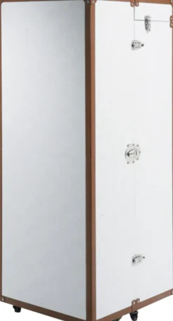 KARE Schrankkoffer Croco White Cosmopolitan