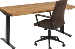 KARE Schreibtisch Office Jackie Eiche Schwarz 160x80