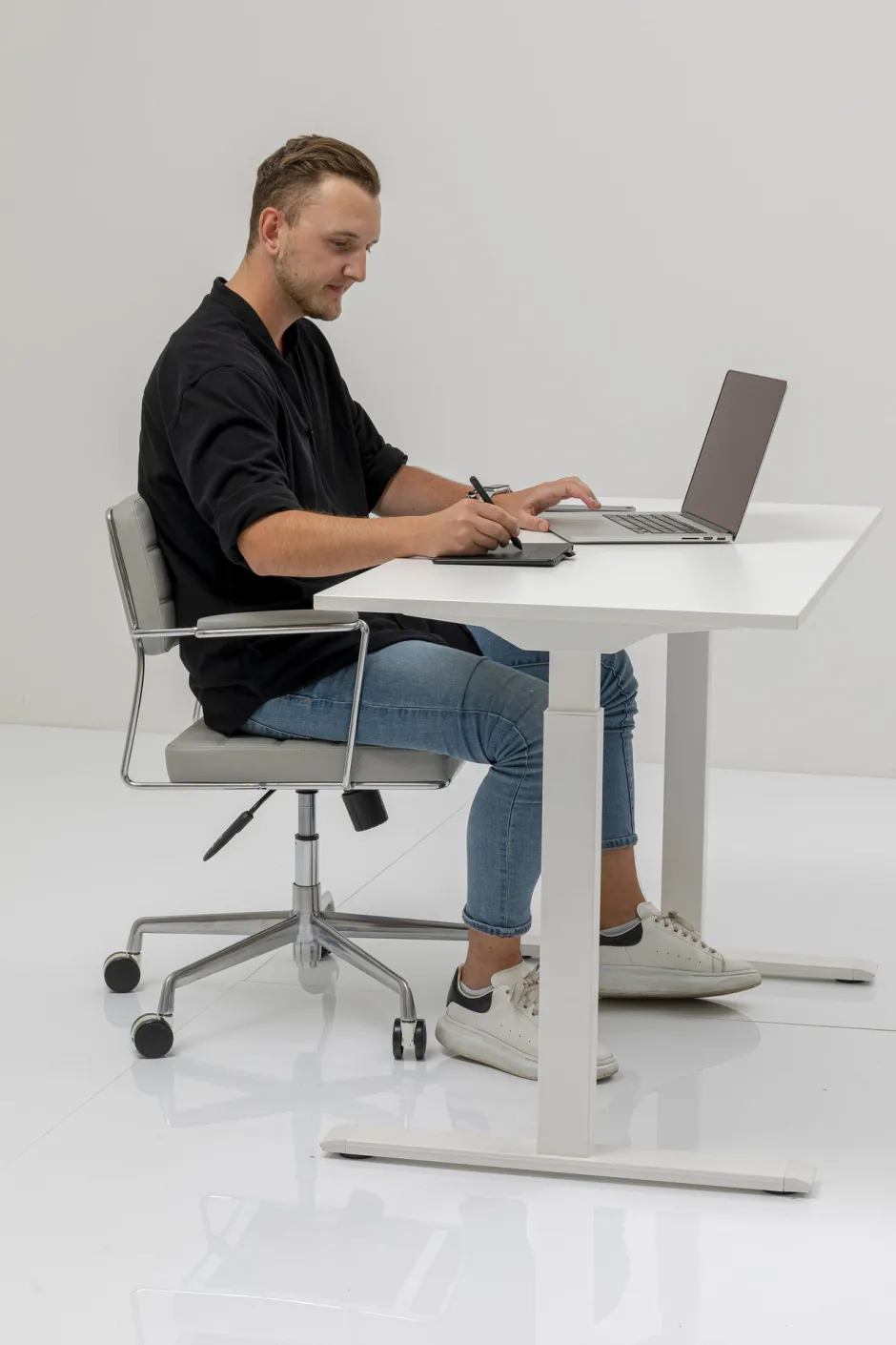 KARE Schreibtisch Office Smart Weiß Weiß 160x80