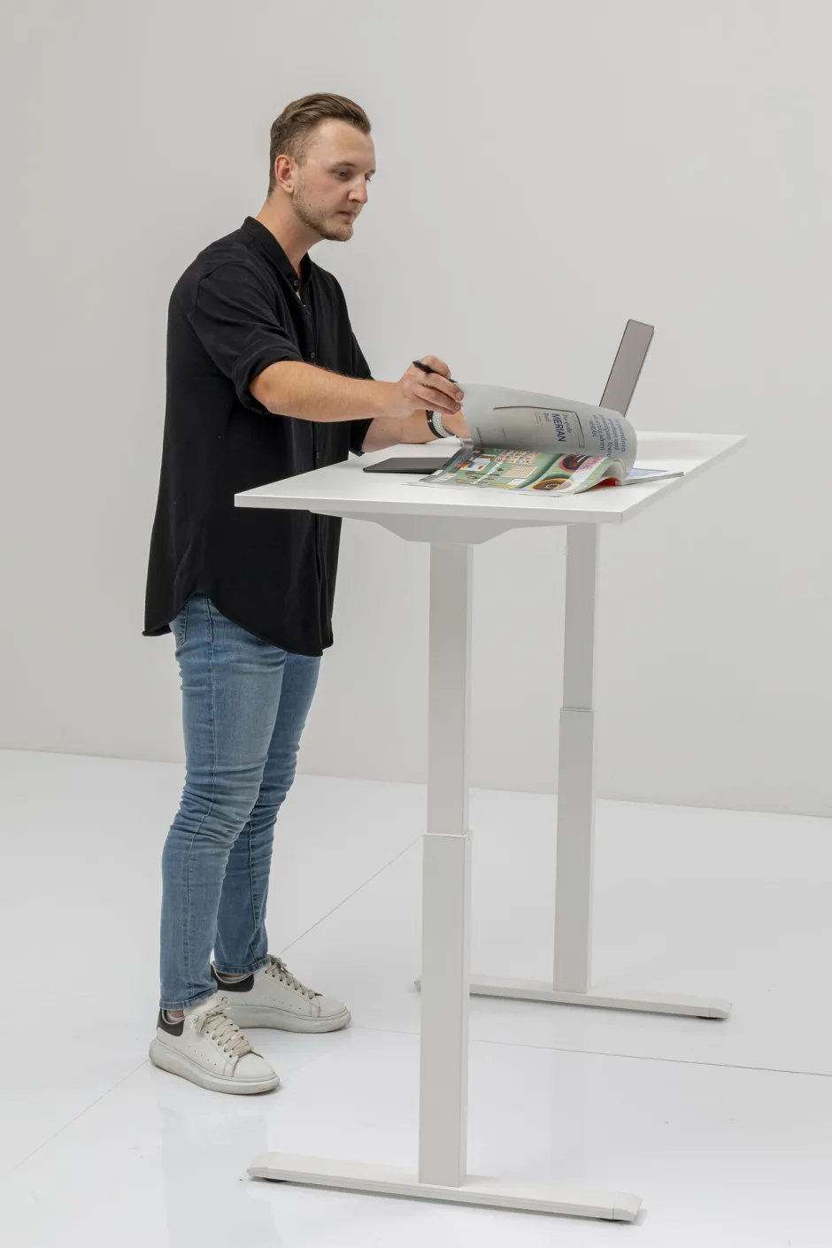 KARE Schreibtisch Office Smart Weiß Weiß 160x80