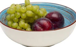 KARE Schüssel Swirl Blau Ø22cm