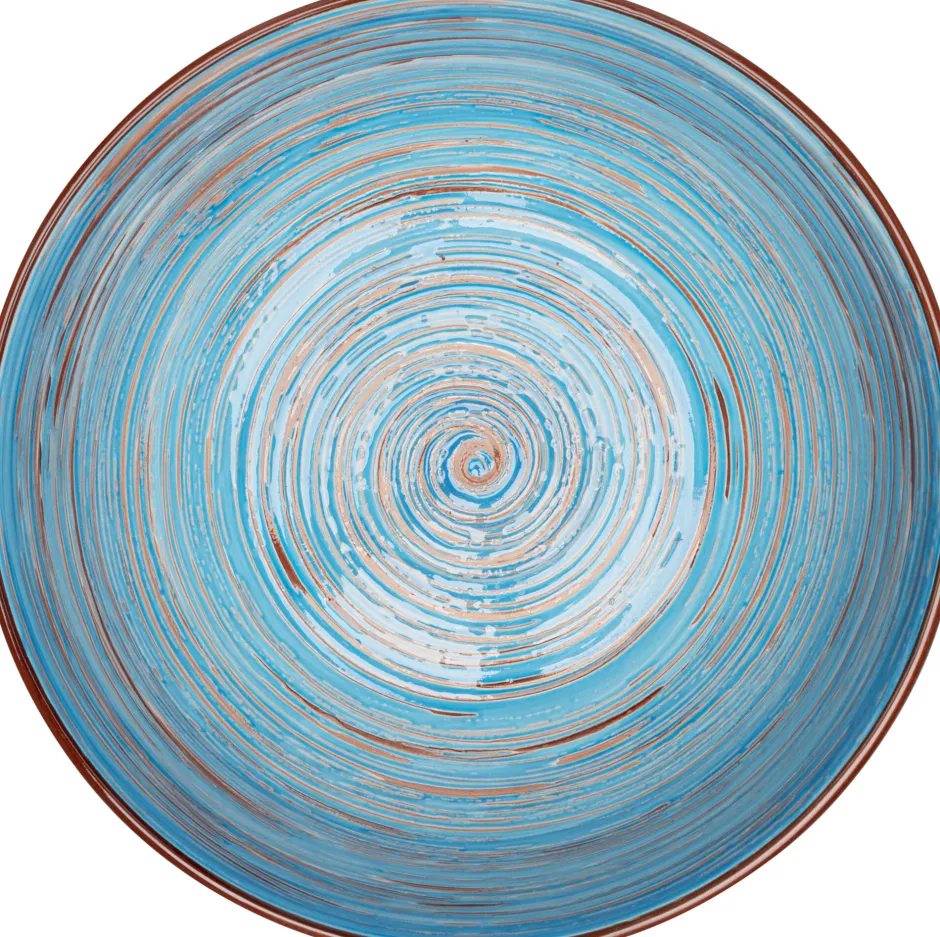 KARE Schüssel Swirl Blau Ø22cm