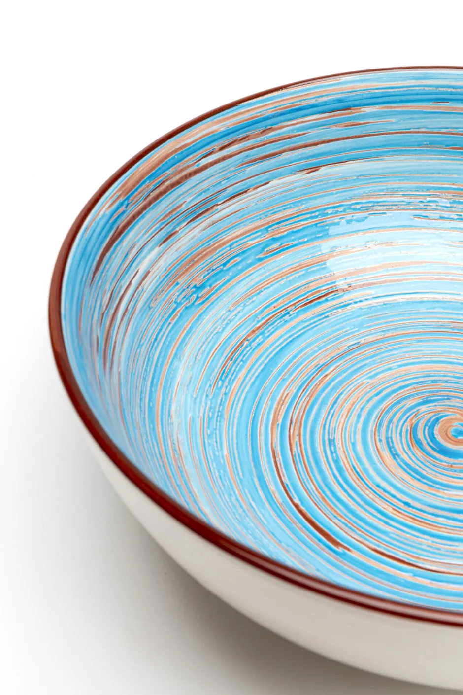 KARE Schüssel Swirl Blau Ø22cm