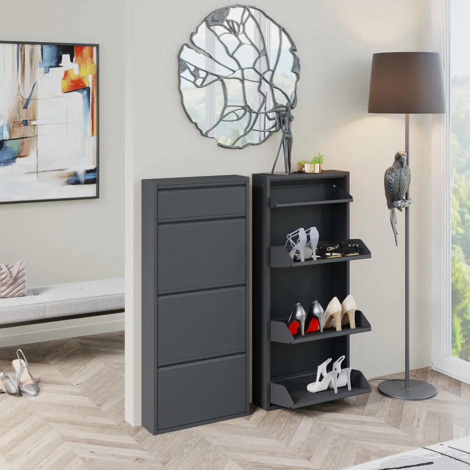 KARE Schuhkipper Caruso 3 Plus 1 Schwarz (MO)