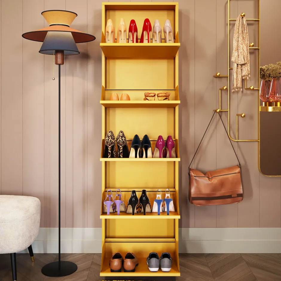 KARE Schuhkipper Caruso 5-er Gelb