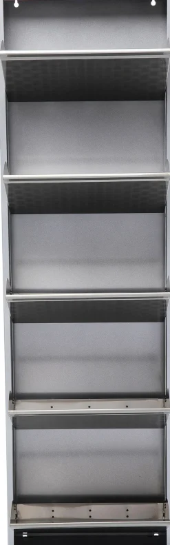 KARE Schuhkipper Caruso 5-er silber/geflext