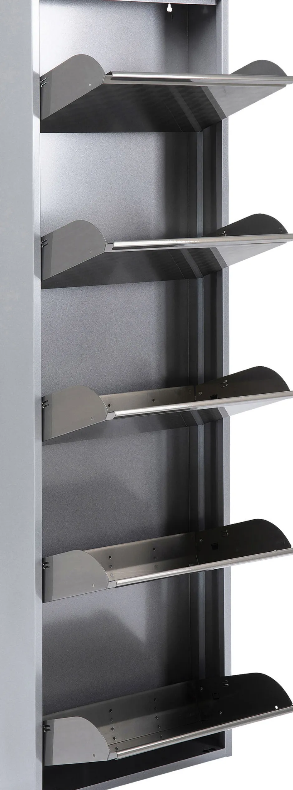 KARE Schuhkipper Caruso 5-er silber/geflext