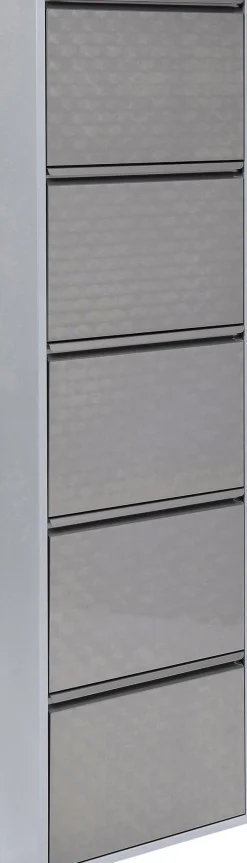 KARE Schuhkipper Caruso 5-er silber/geflext