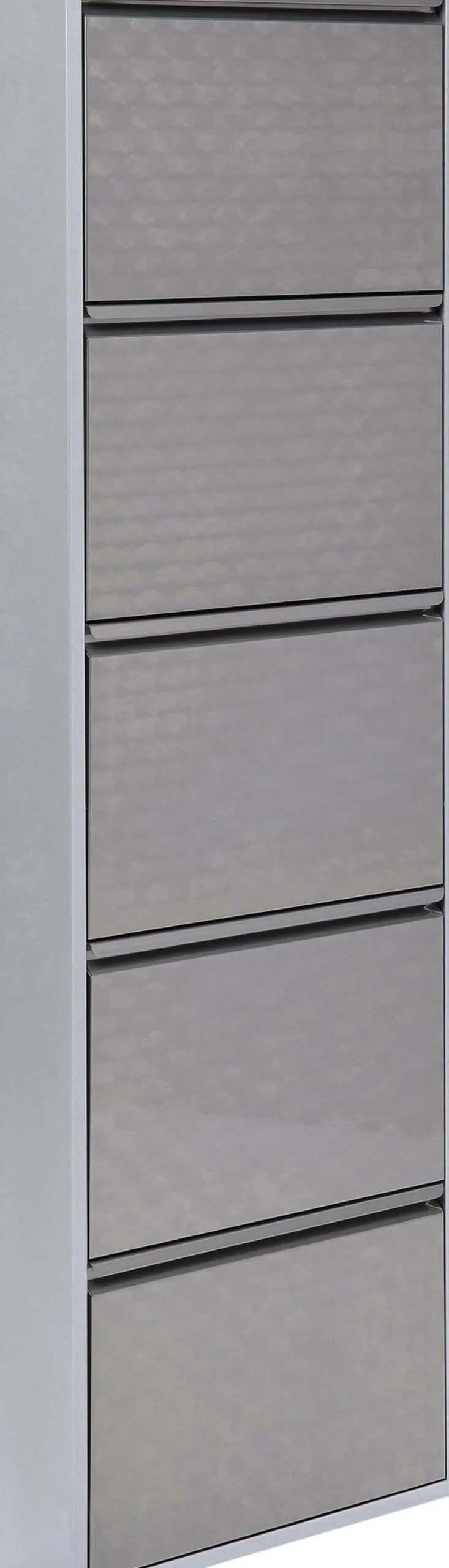 KARE Schuhkipper Caruso 5-er silber/geflext