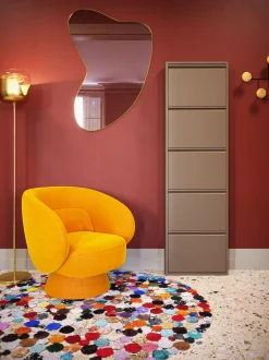 KARE Schuhkipper Caruso 5-er Taupe