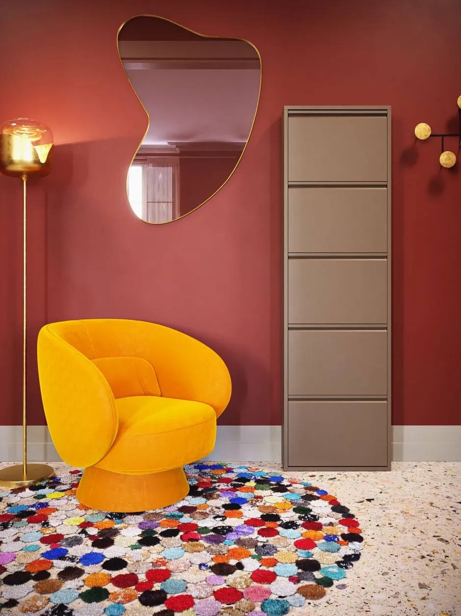 KARE Schuhkipper Caruso 5-er Taupe