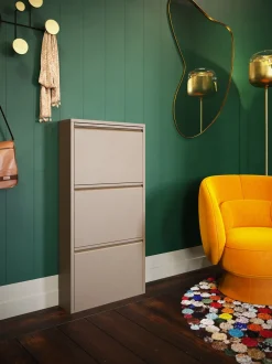 KARE Schuhkipper Caruso 3-er Taupe