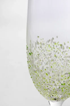 KARE Sektglas Confetti Grün 26cm