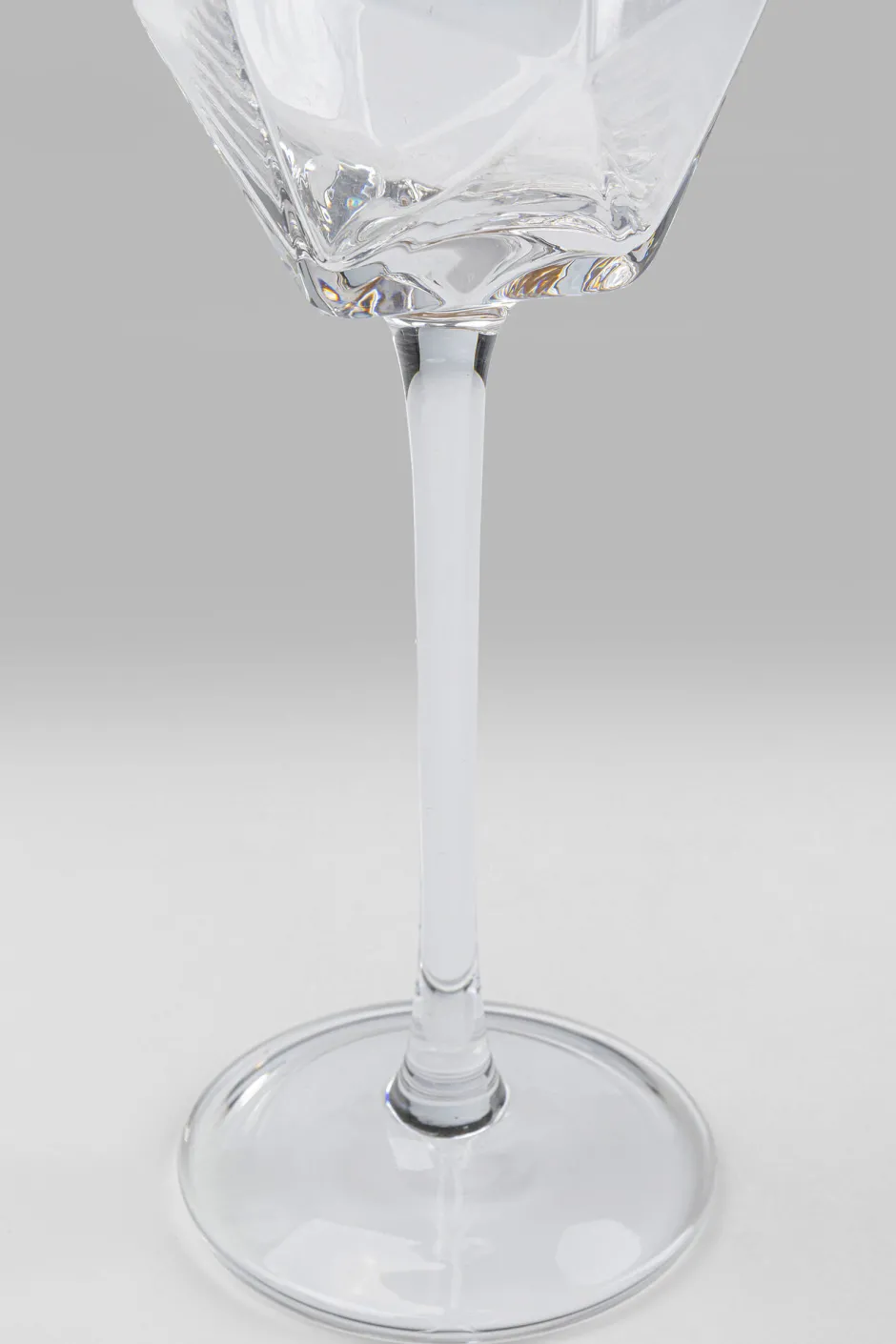 KARE Sektglas Diamond Gold Rim