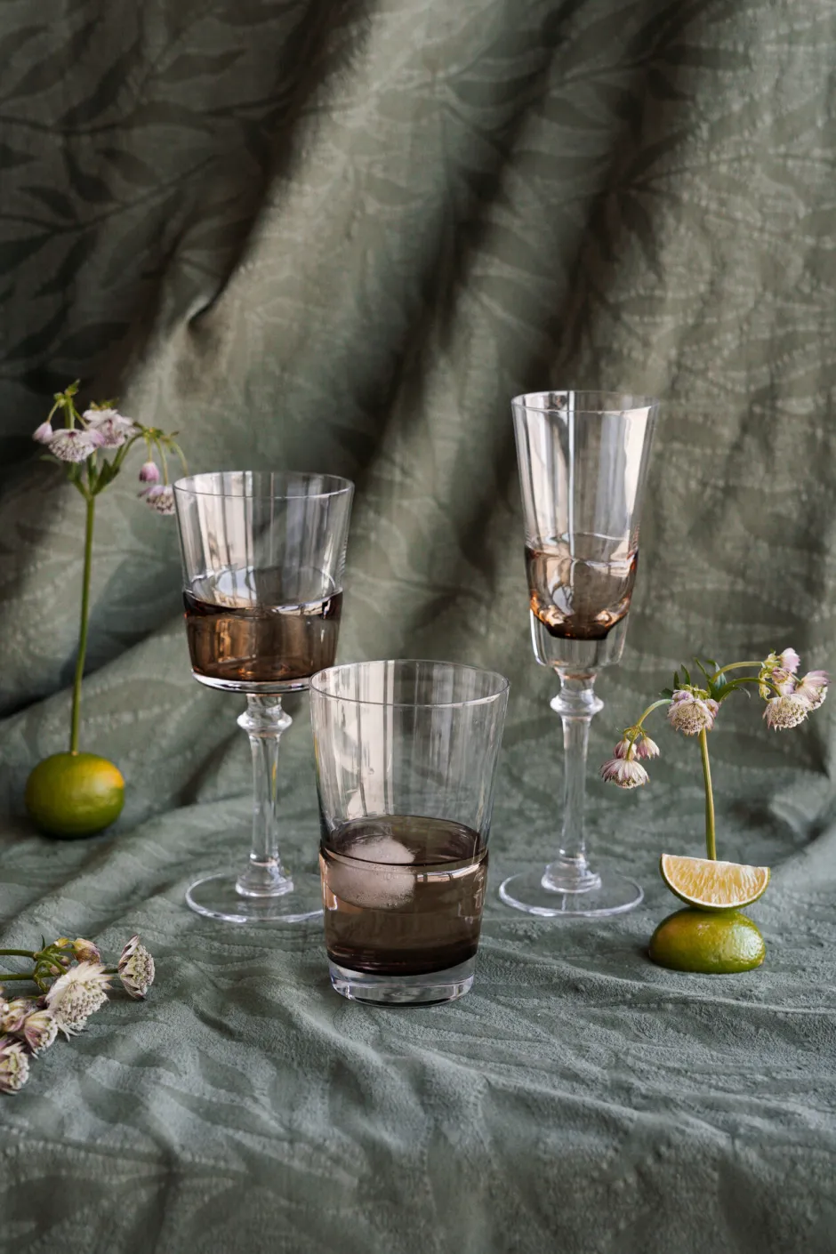 KARE Sektglas Mimi Amber 24cm