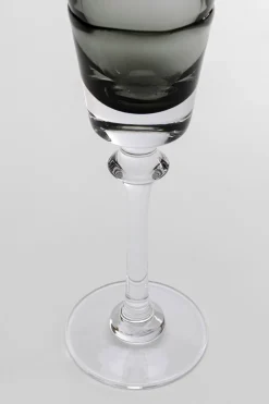 KARE Sektglas Mimi Grau 24cm