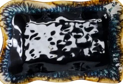 KARE Servierplatte Lio Dunkelblau 17x26cm