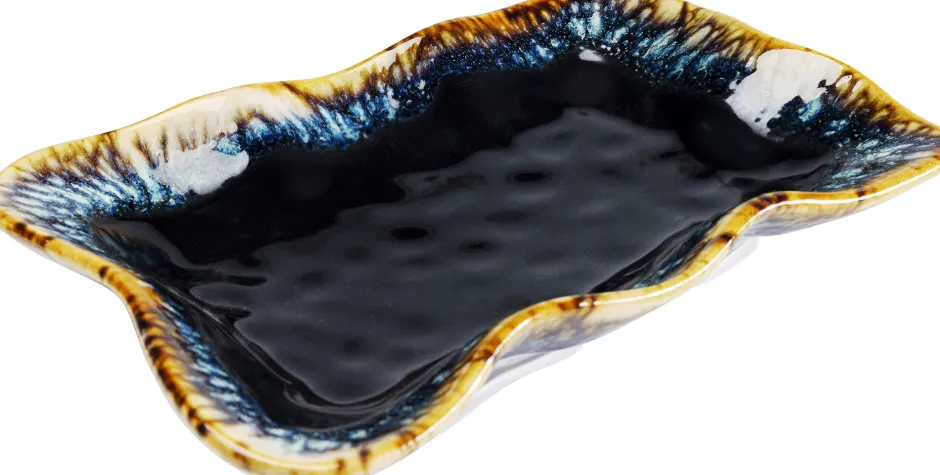 KARE Servierplatte Lio Dunkelblau 17x26cm