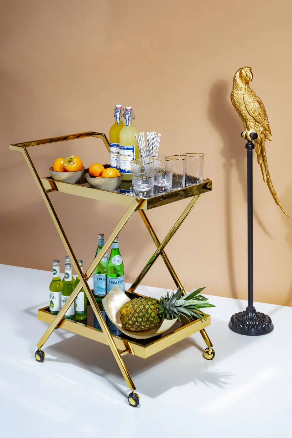 KARE Servierwagen Casino Gold